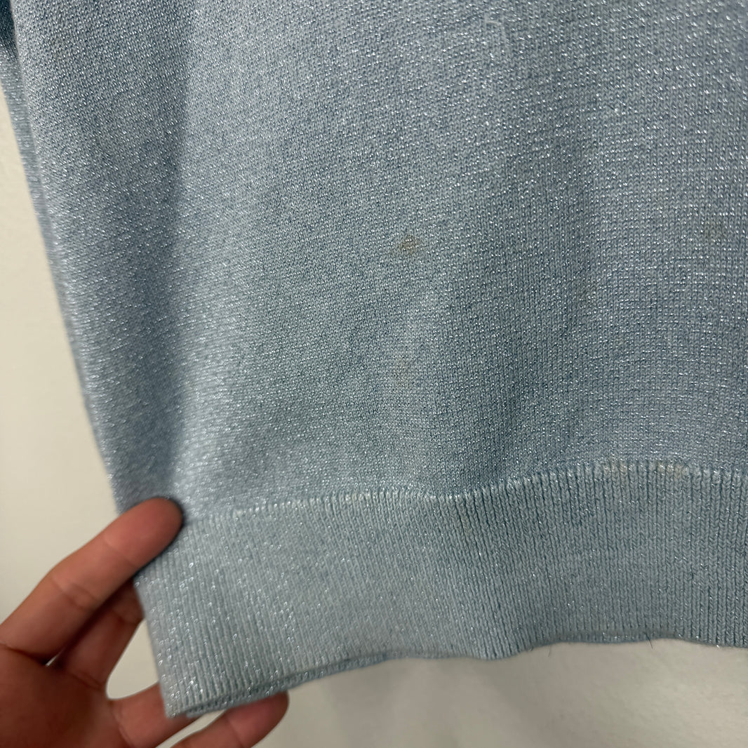 Supreme Light Blue Glitter Knit Sweater