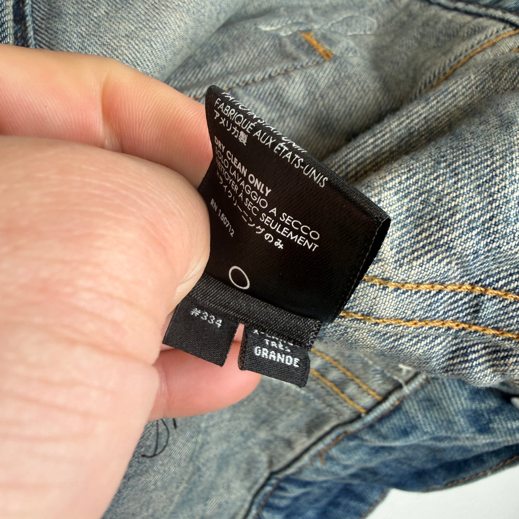 Amiri Chainstitch Detail Denim Jacket