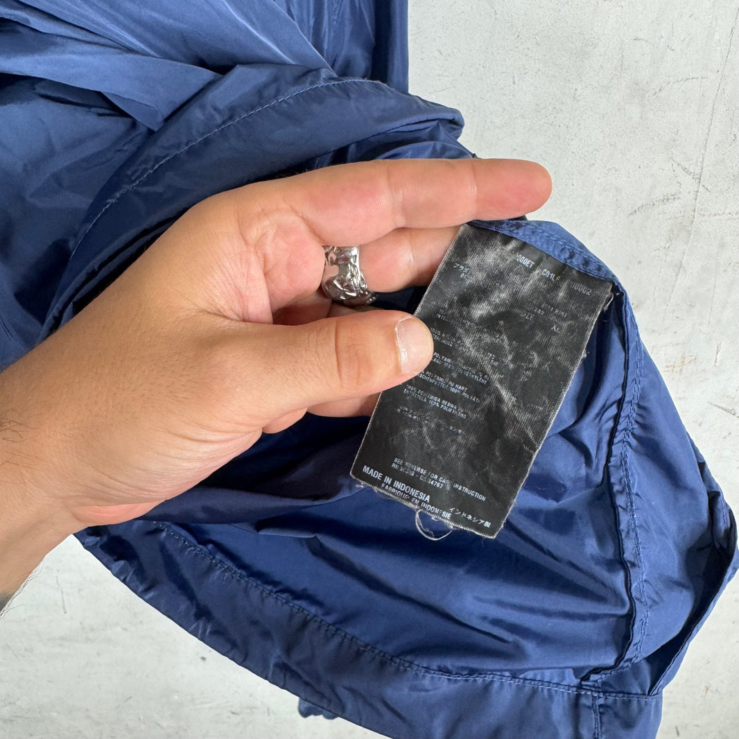 Prada Renylon Plaqued Navy Track Jacket