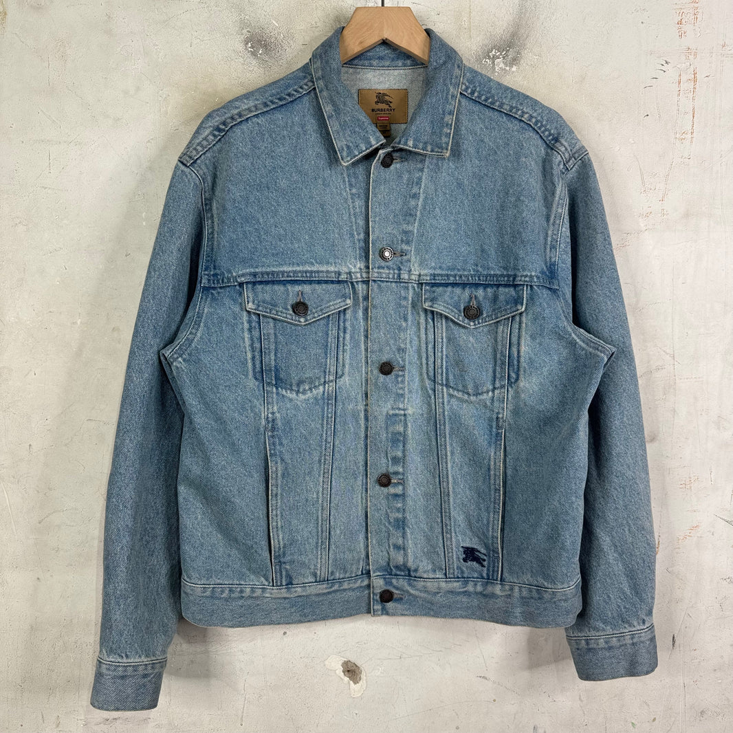 Supreme x Burberry Denim Trucker Jacket