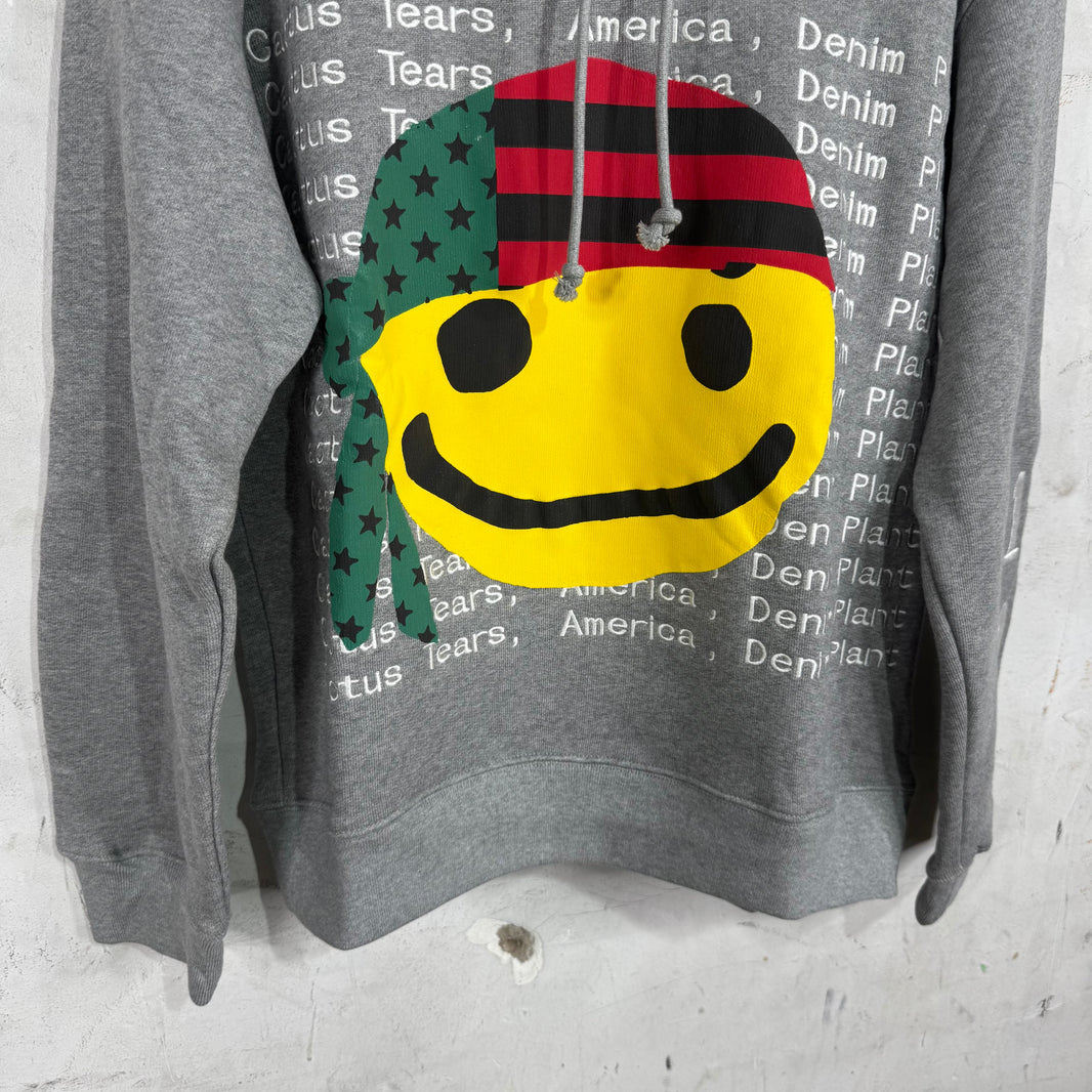 CPFM x Denim Tears Grey Smiley Hoodie