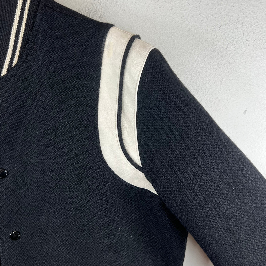 Saint Laurent Black Wool Teddy Jacket