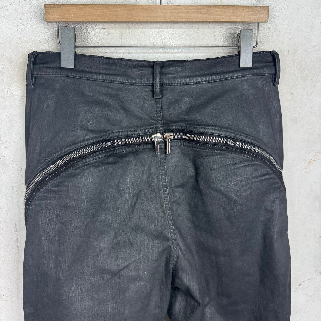 DRKSHDW Waxed Bolan Banana Jeans