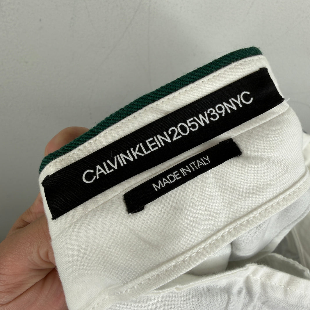 Calvin Klein 205W39NYC Green Blue Striped Trousers