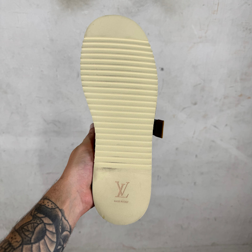 Louis Vuitton Denim Monogram Mules