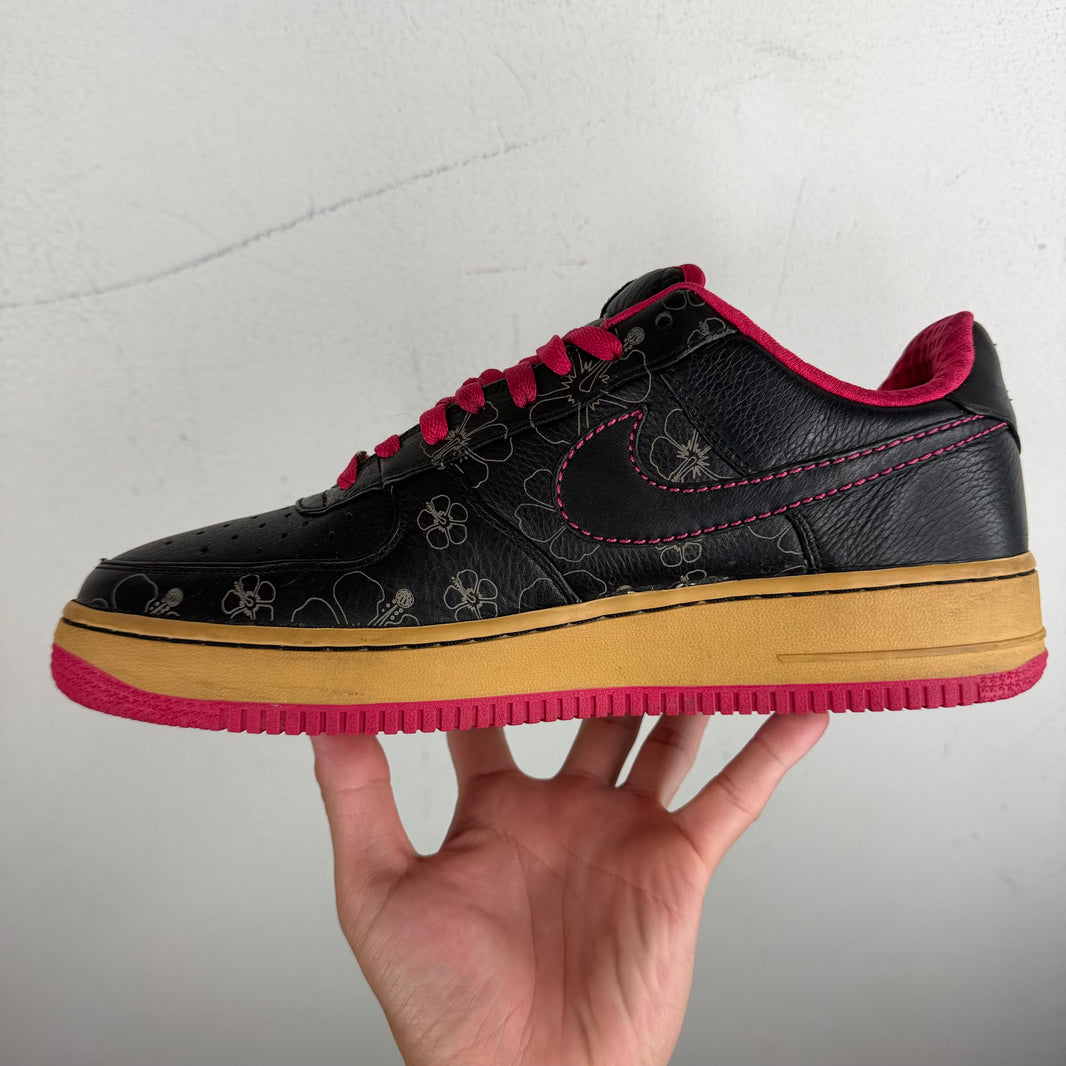 Nike Black Floral Air Force 1s