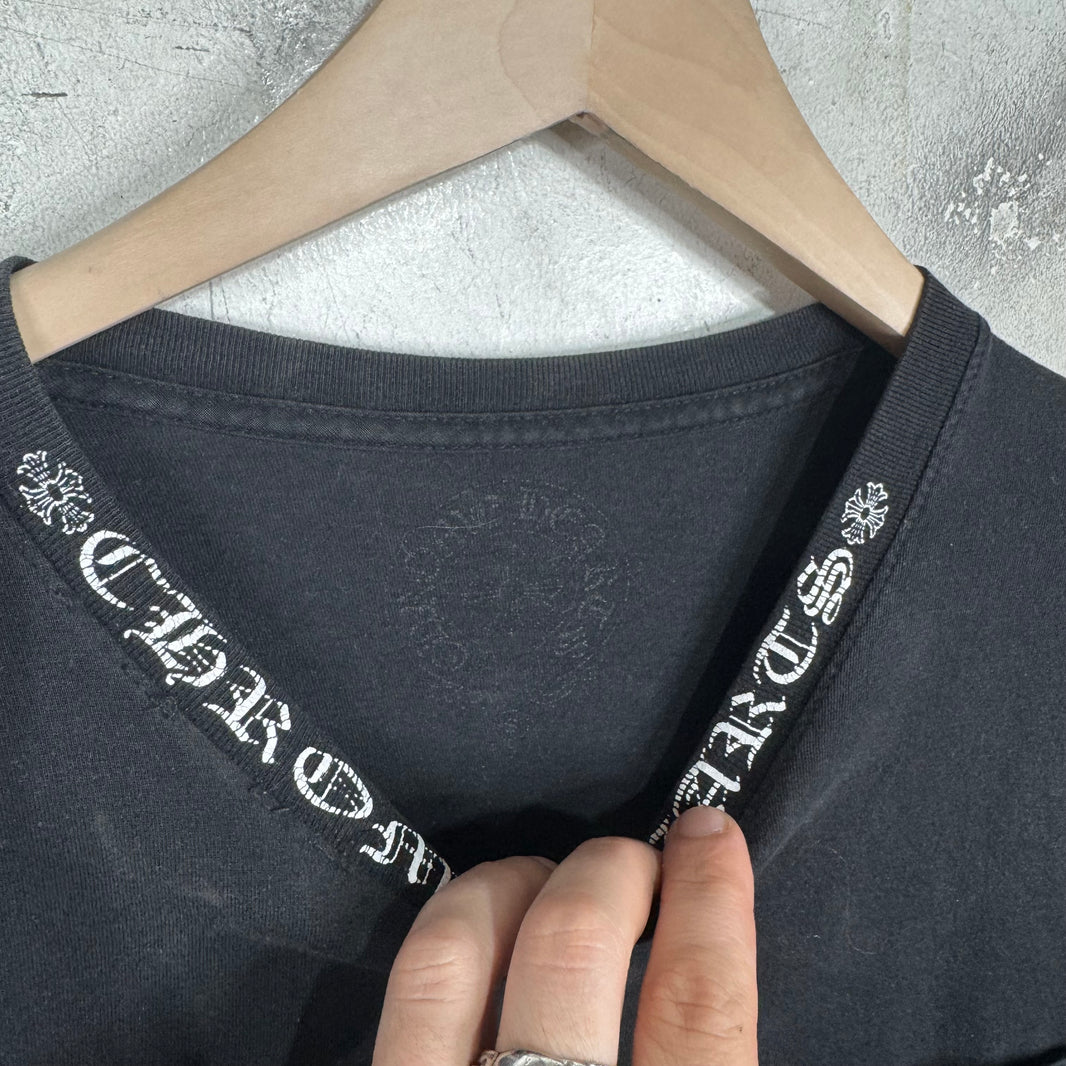 Chrome Hearts Script Logo Black L/S T-Shirt