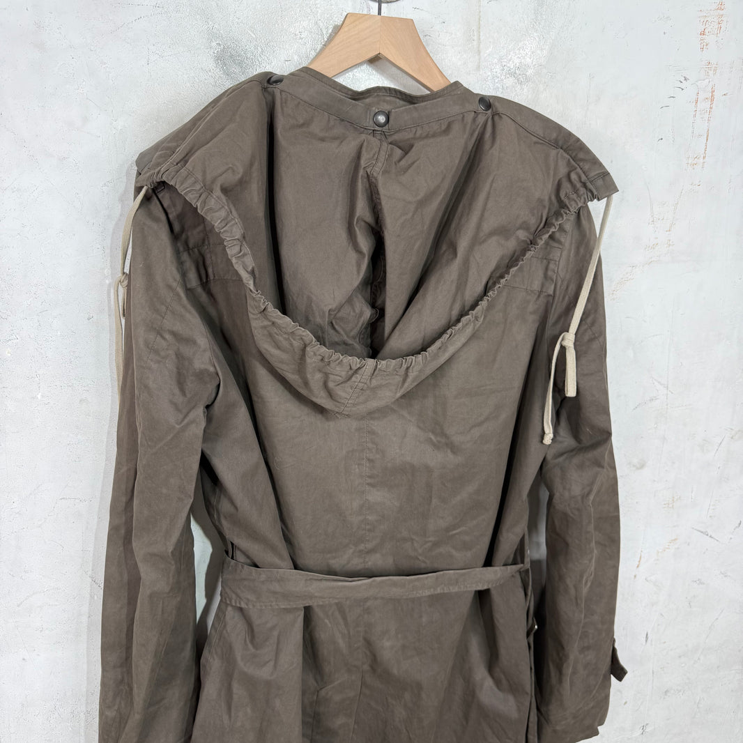 Rick Owens Hooded Mid-Length Fishtail Parka
