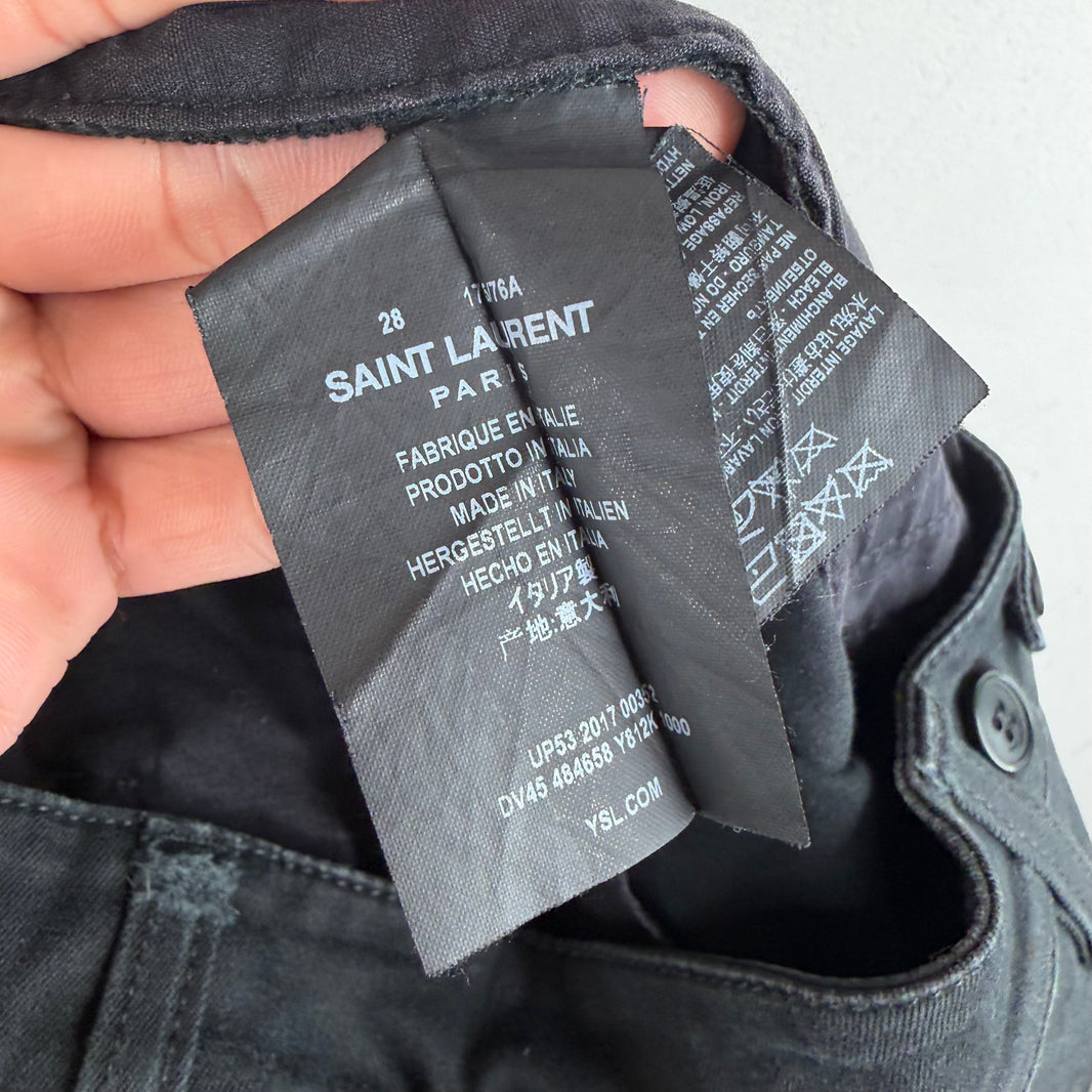 Saint Laurent Skinny Black Trousers