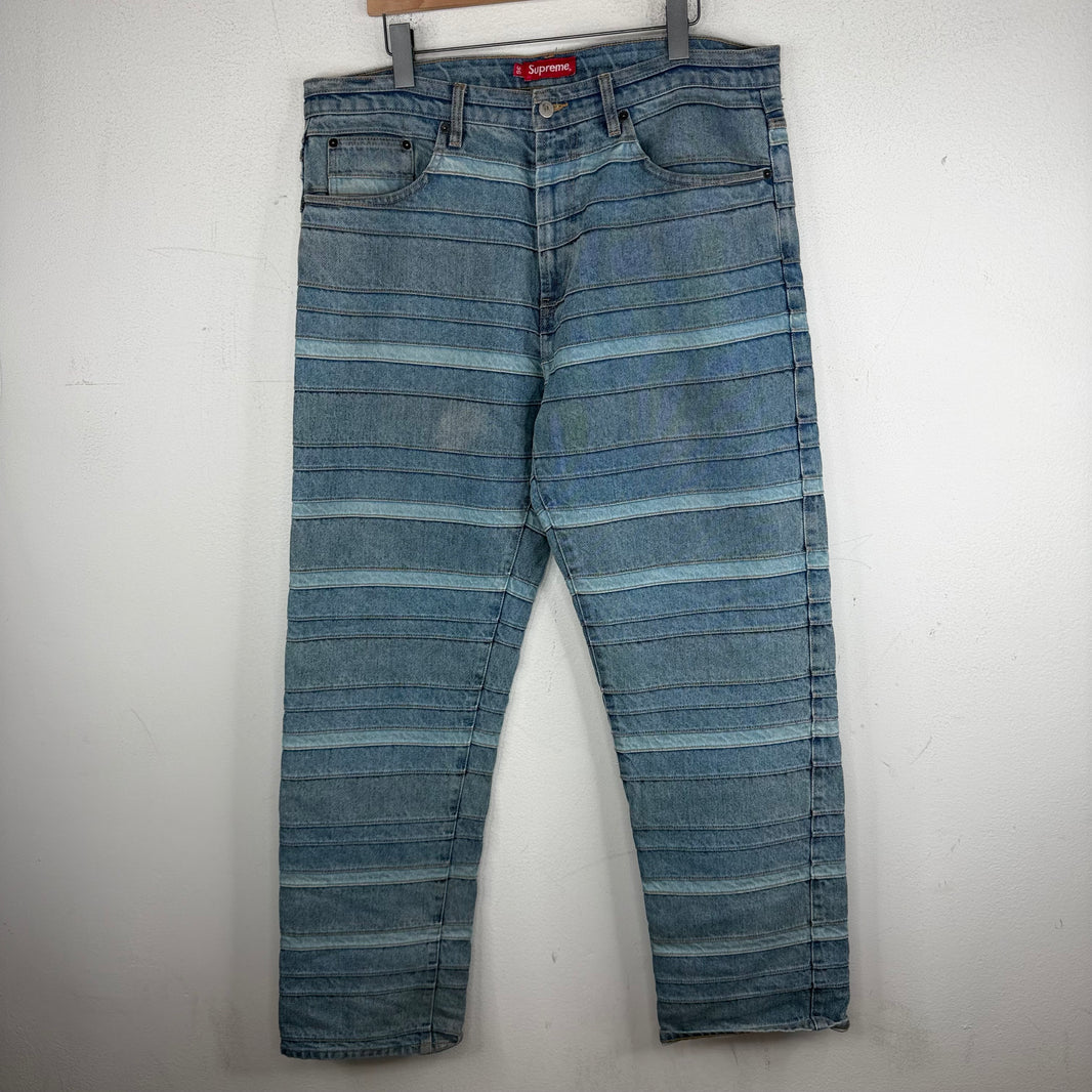 Supreme Blue Layered Jeans