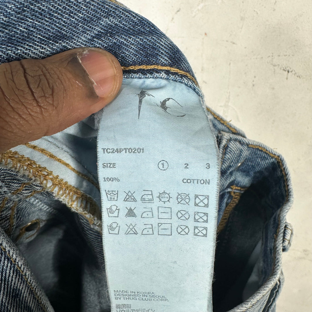 Thug Club Blue Chain Stitch Denim Jeans