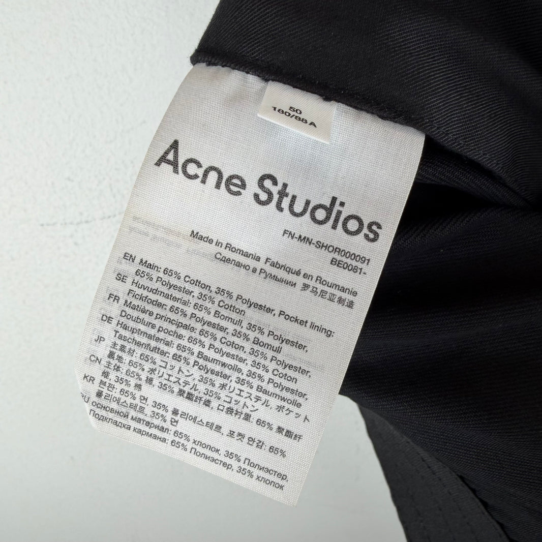 Acne Studios Black Elastic Shorts