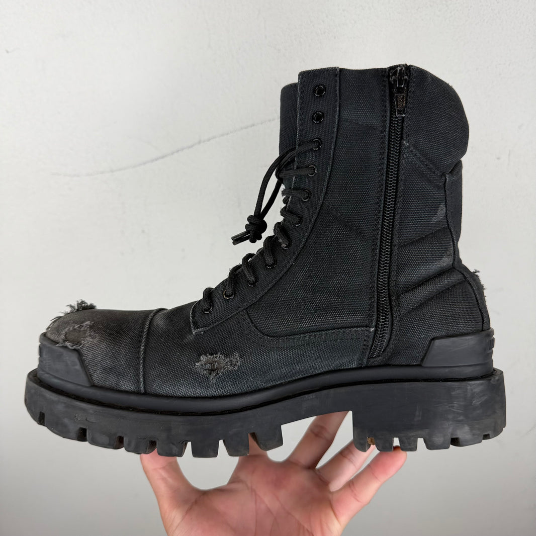 Balenciaga Canvas Strike Boots