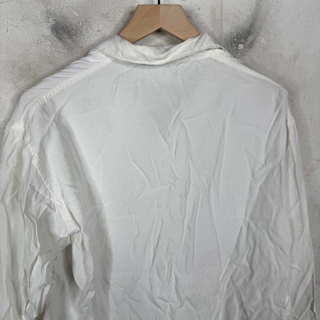 Y’s For Men White Button-Up Shirt