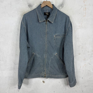 RRL Pinstriped Denim Work Jacket