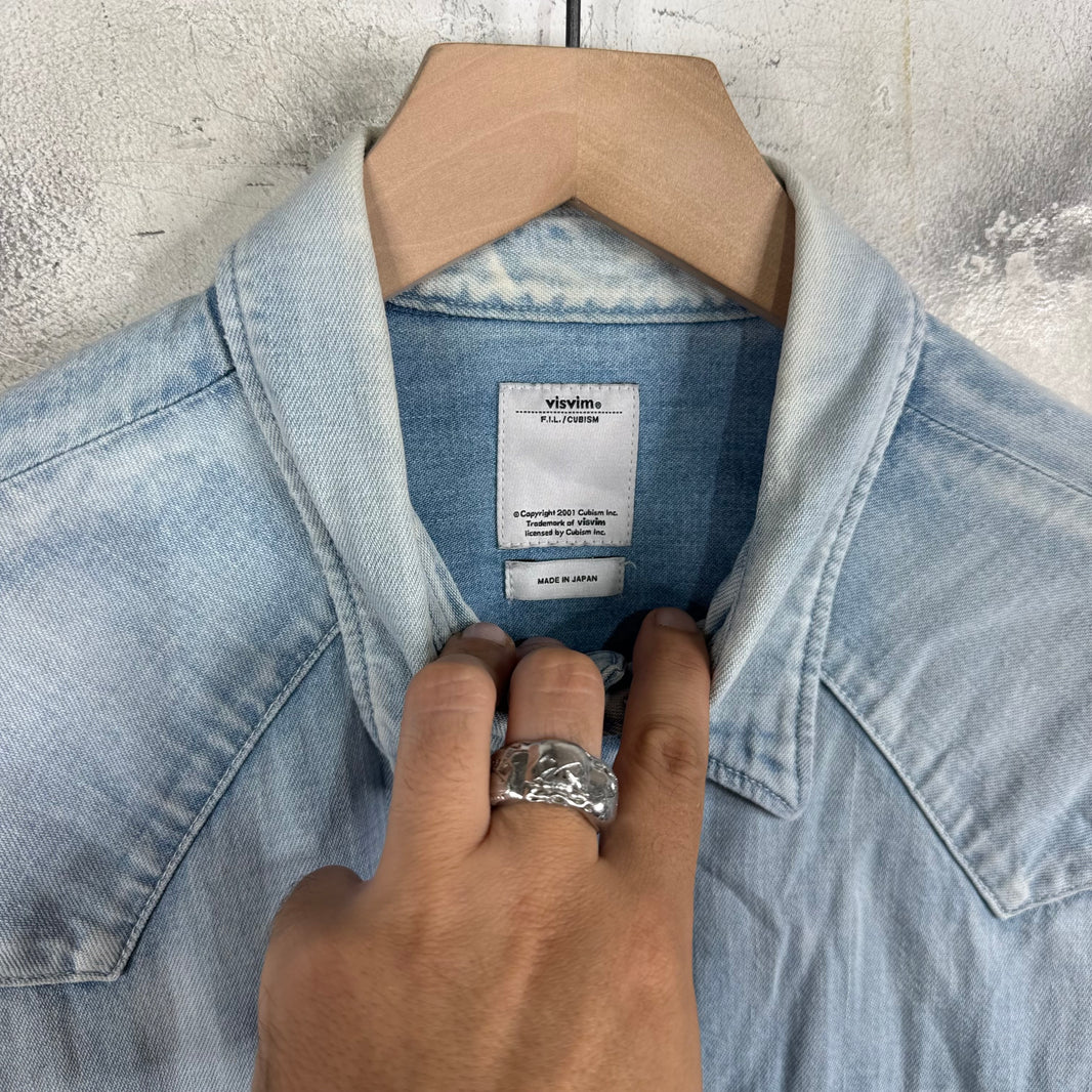 Visvim Denim Elbow Patch L/S Shirt