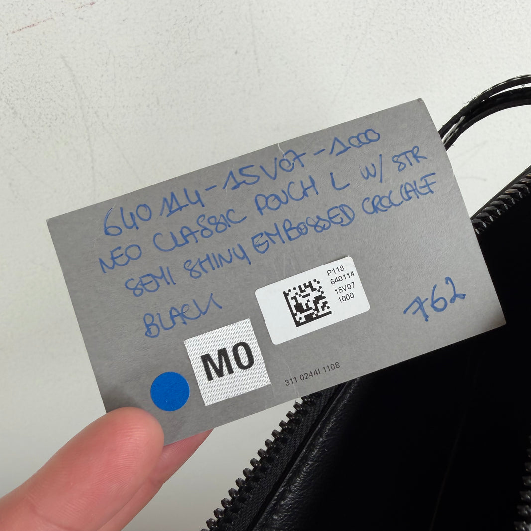 Balenciaga Sample Croc Cagole Clutch