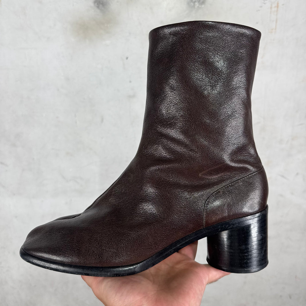 Margiela Brown Heeled Tabi Boots