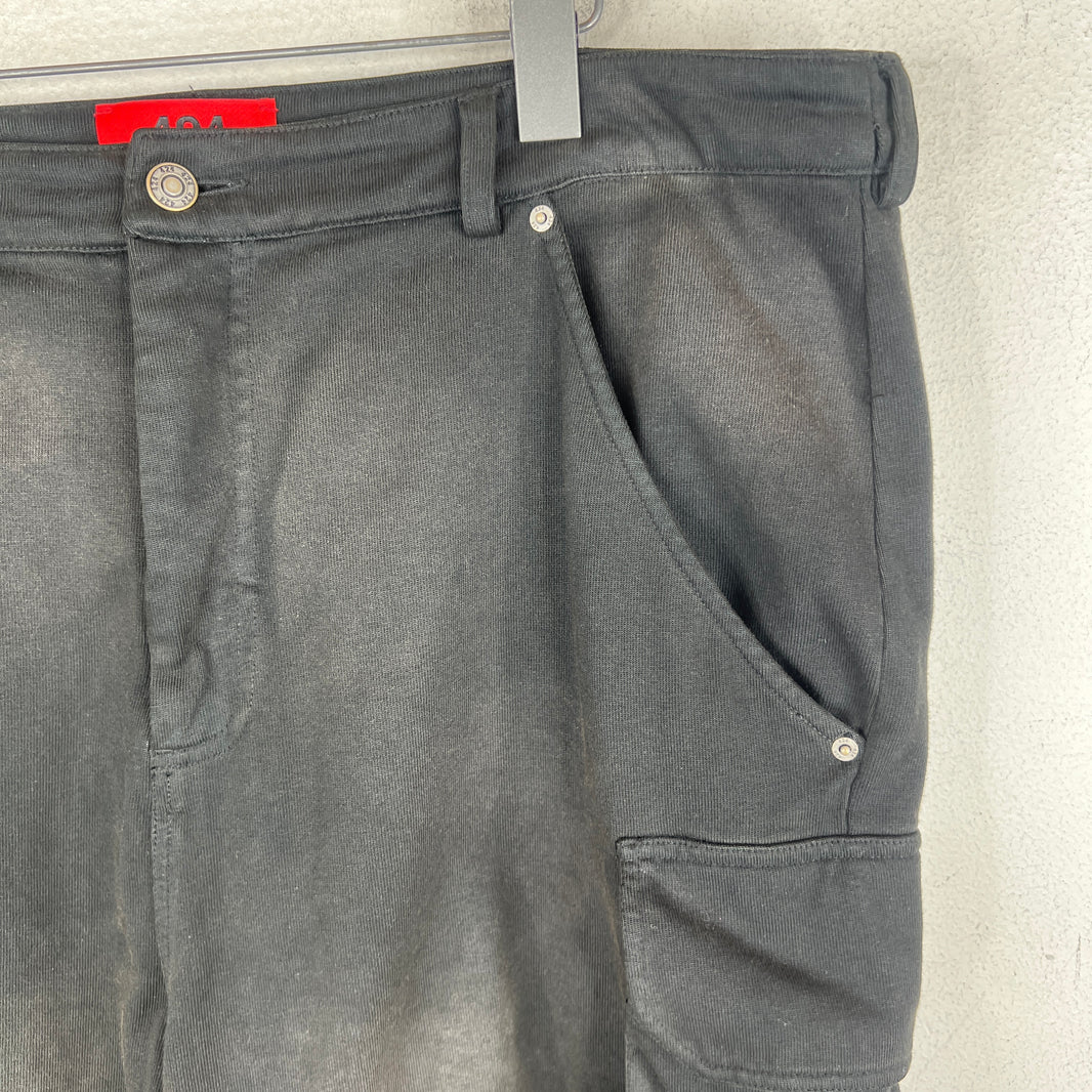 424 Black Crest Cargo Shorts