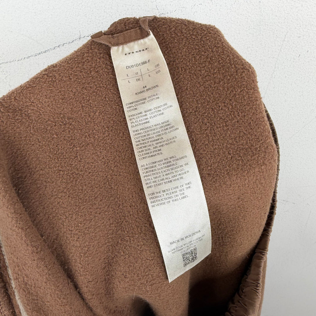 DRKSHDW Khaki Brown Felpa Long Boxer Shorts