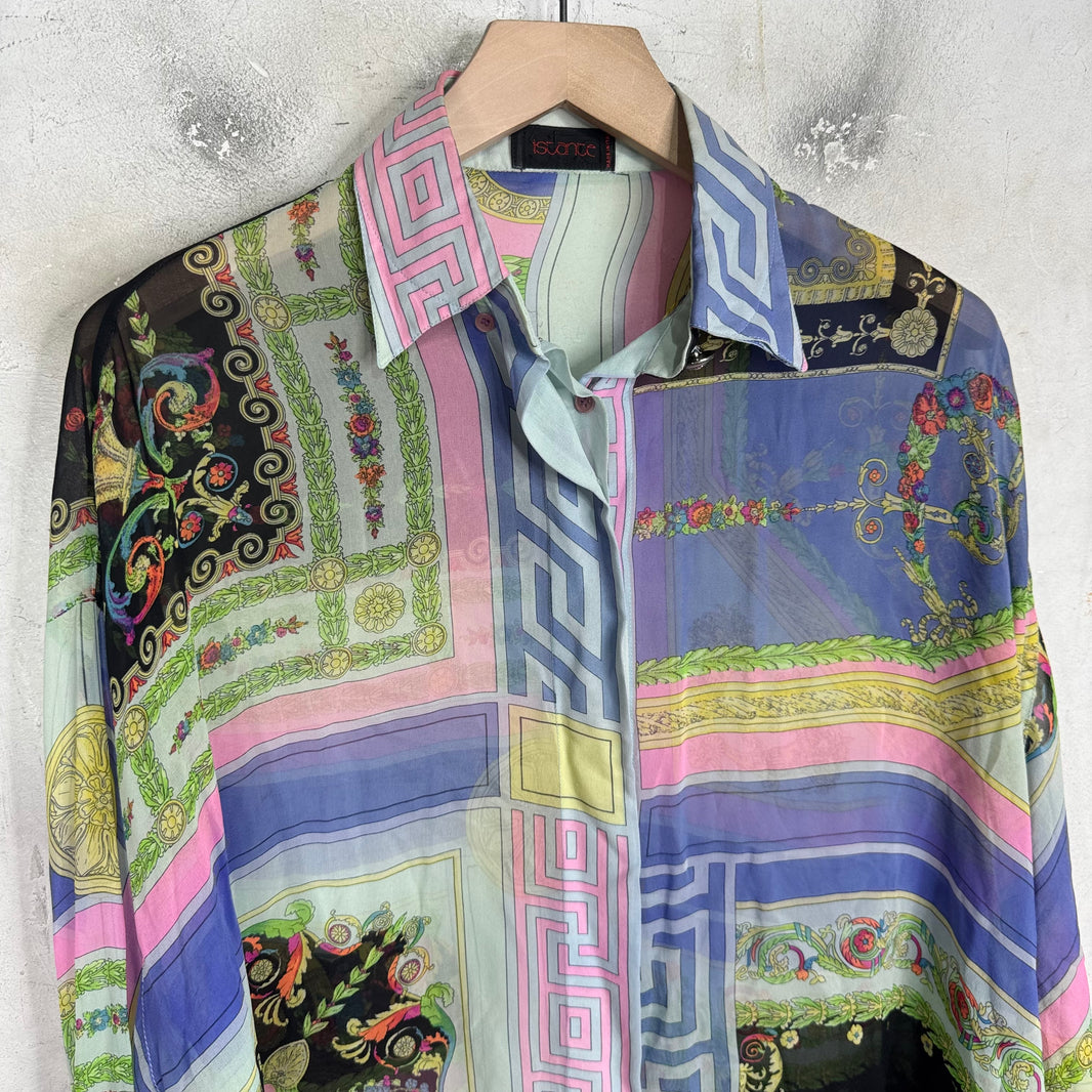 Versace Istante Silk Patterned Shirt