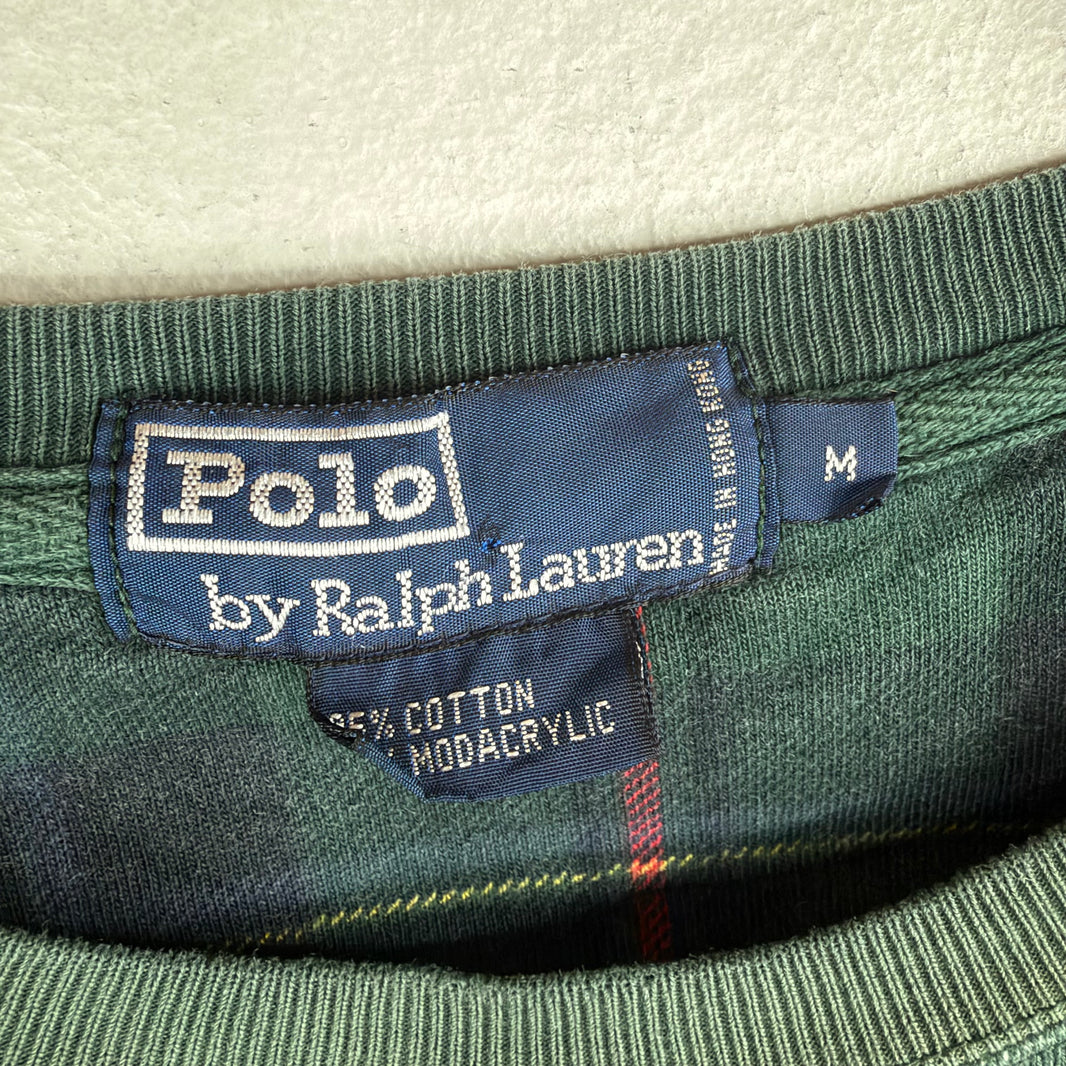 Ralph Lauren Polo Plaid Crest Crewneck