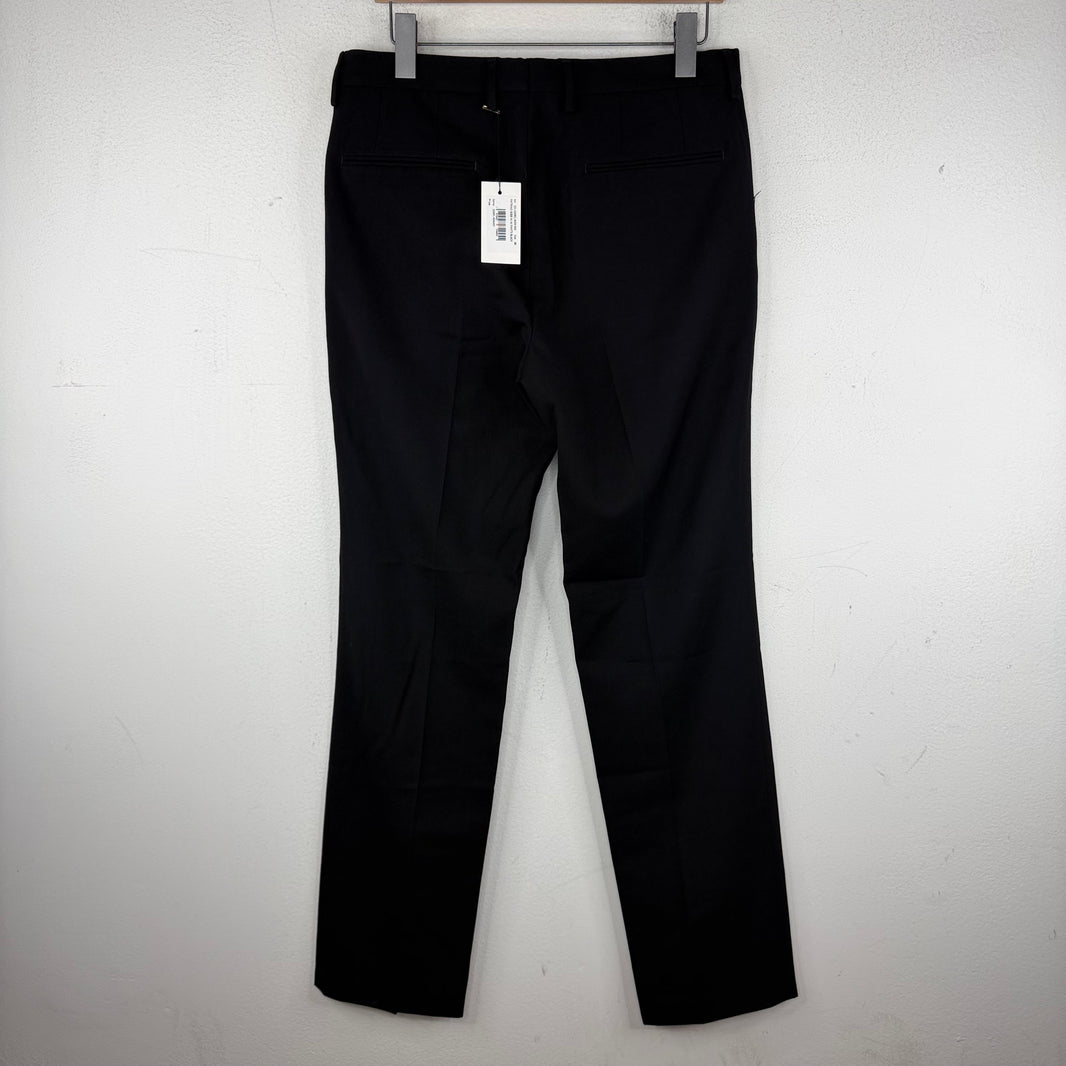 Dries Van Noten Black Pleated Trousers
