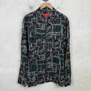 Supreme Paisley Zip Overshirt