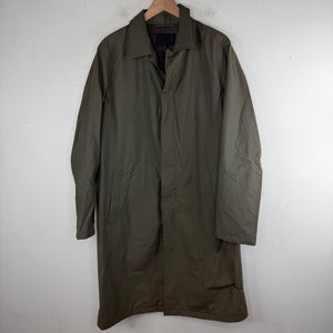 Prada Olive Green Nylon Trench Coat