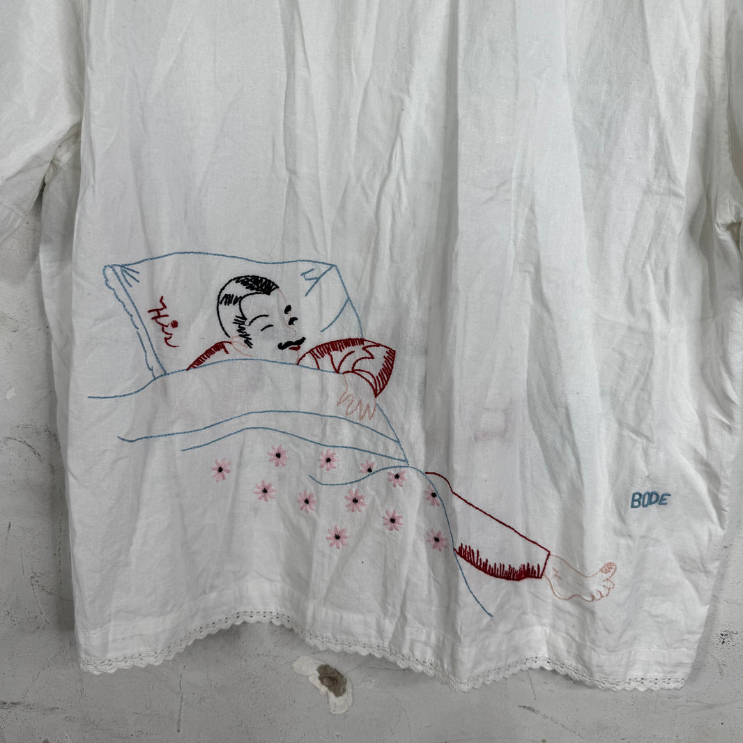 Bode Cool It Embroidered Shirt