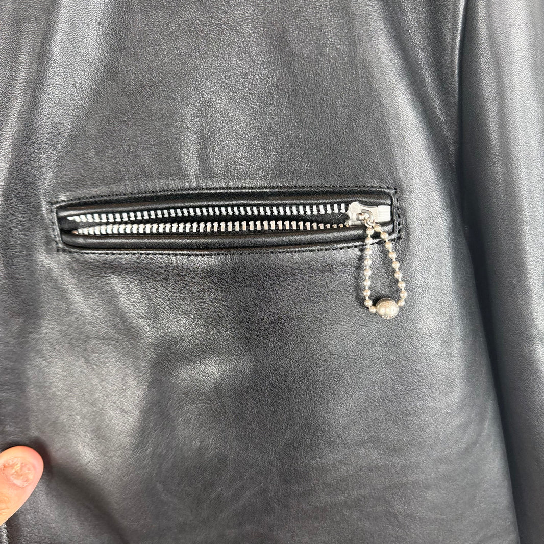 Stussy Junya Watanabe CDG Black Leather Jacket