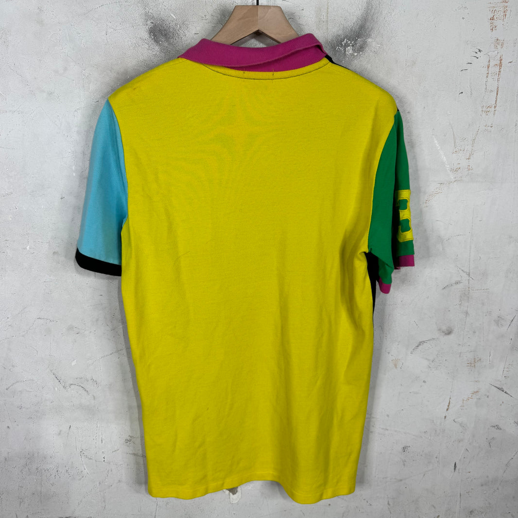 Ralph Lauren Black Multicolor Big Baby Blue Horse Polo