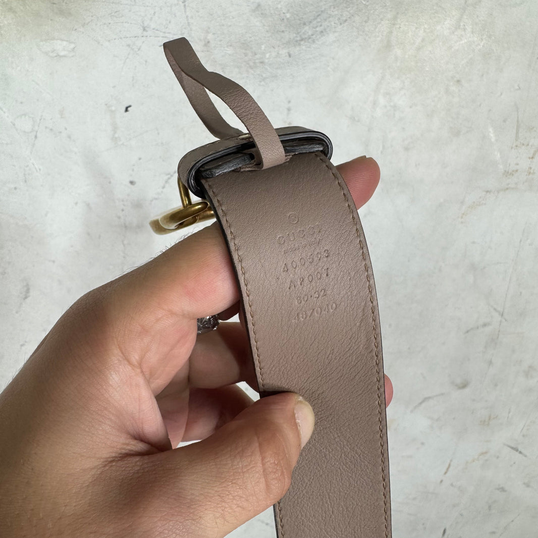 Gucci Blush Double G Belt