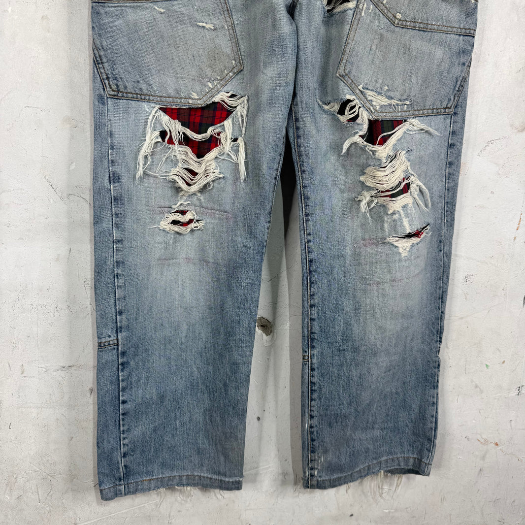Number Nine x Invinciblearmurda Repaired Jeans