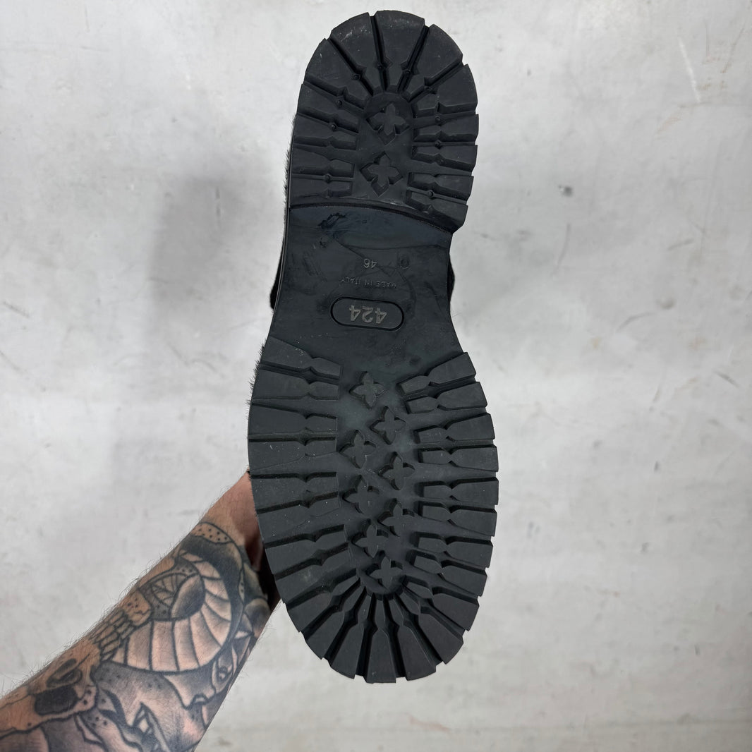424 Black Ponyhair Dragonrider Boots