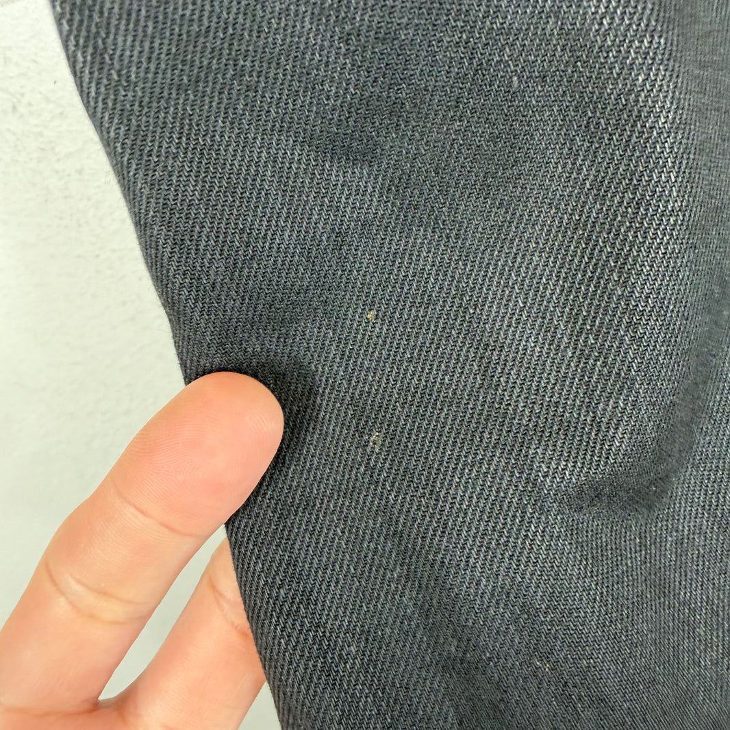 Saint Laurent Black Waxed Distressed D02 Jeans