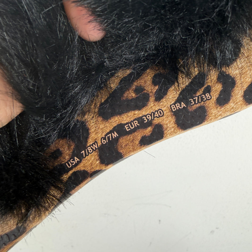 D&G Havaianas Fur Thong Sandals