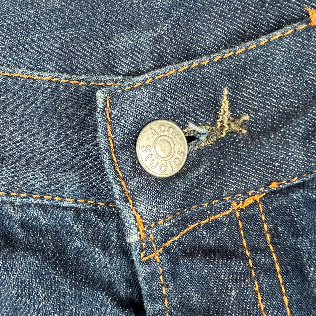 Acne Studios Blue Wide Leg Denim Jeans