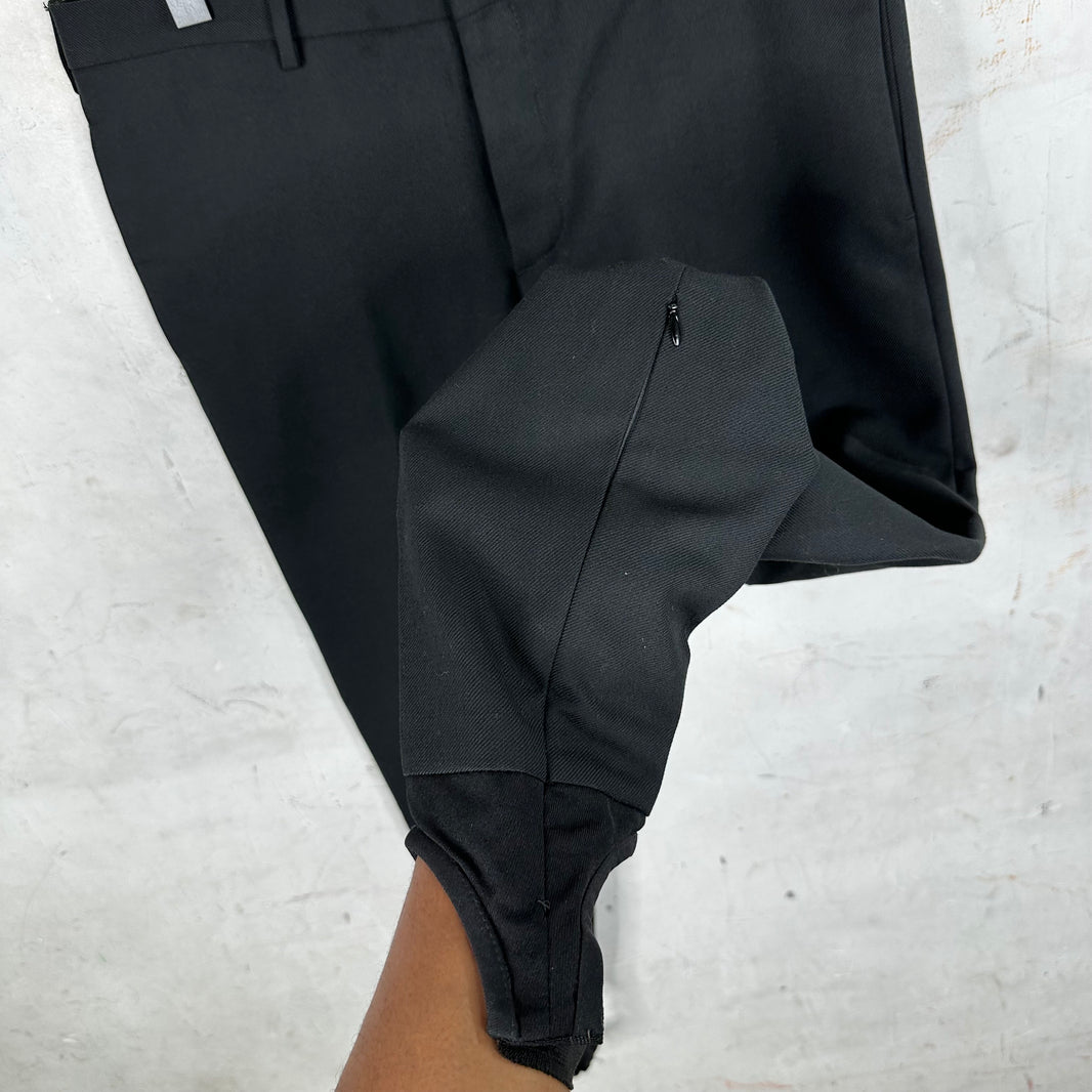 Prada Wool Mix Black Stirrup Trousers