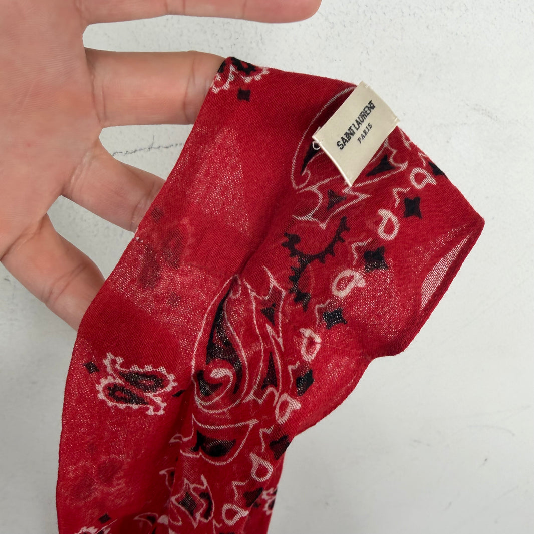 Saint Laurent Red Bandana