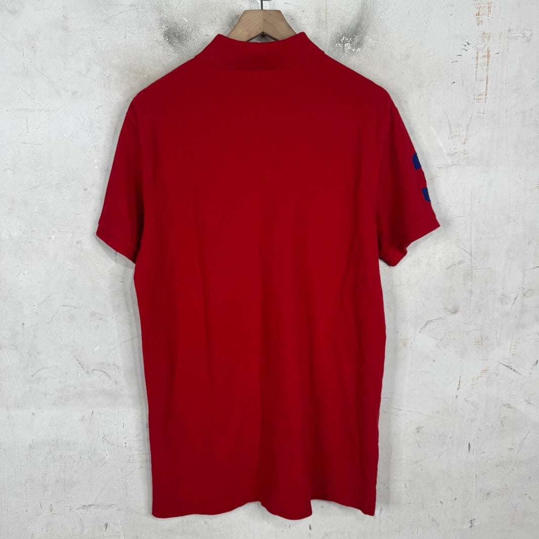 Ralph Lauren Red/Blue #3 Pony Polo