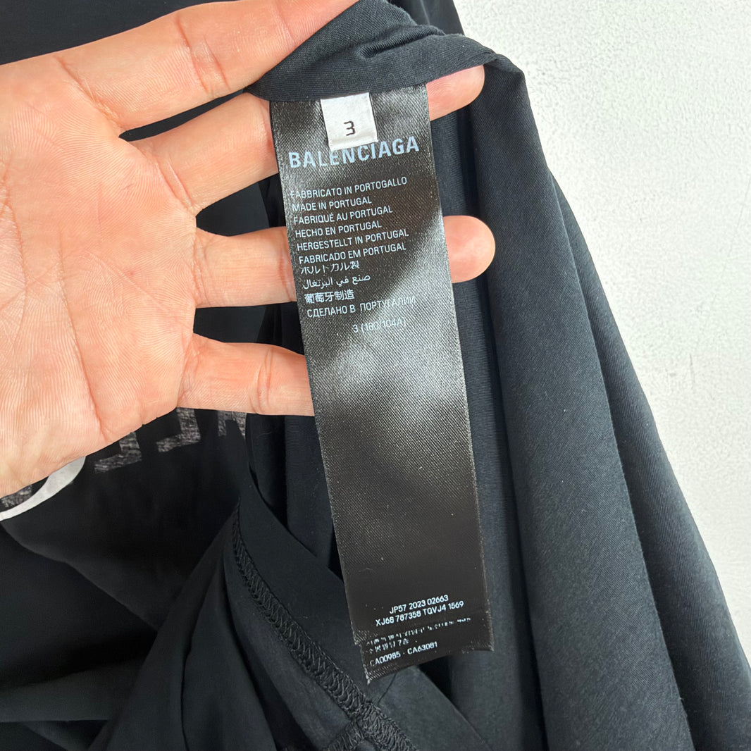 Balenciaga Unity Logo Inside Out T-Shirt