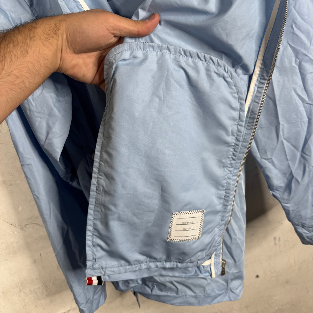 Thom Browne Blue Packable Track Jacket