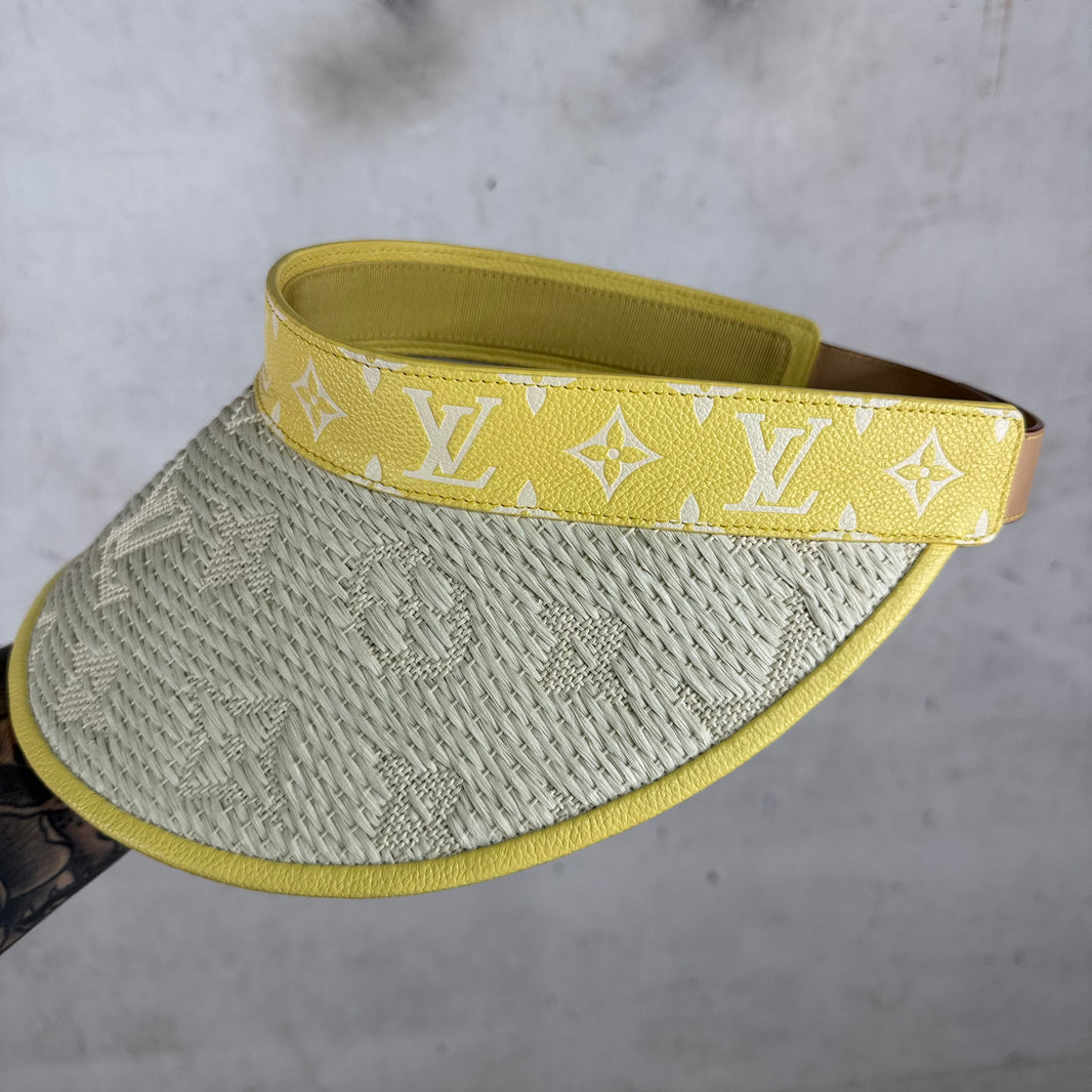 Louis Vuitton Woven Leather Monogram Visor