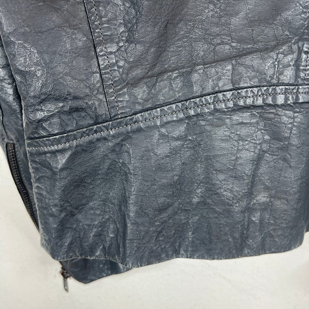Margiela 5 Zip Leather Jacket