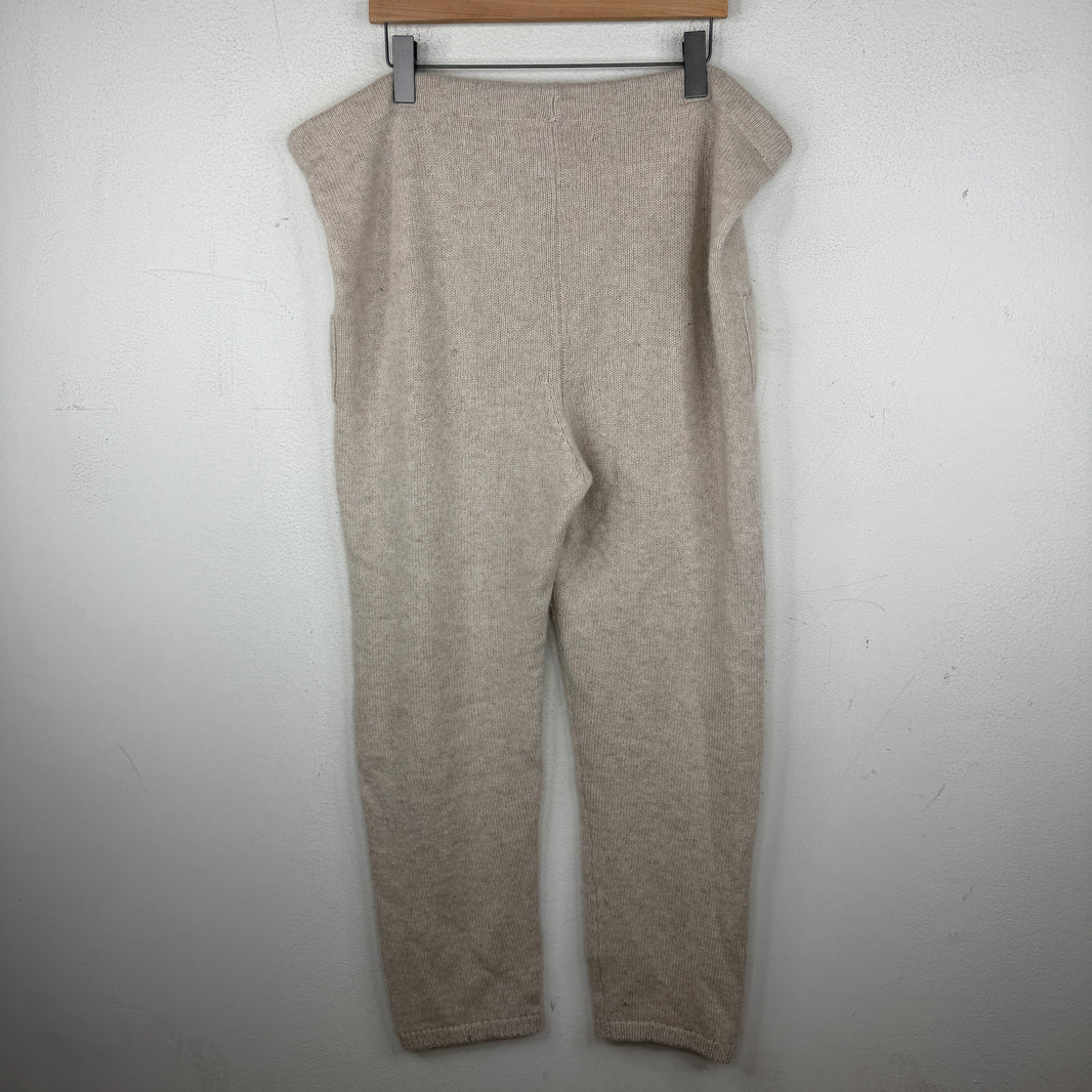 The Elder Statesman Beige Cashmere Lounge Pants