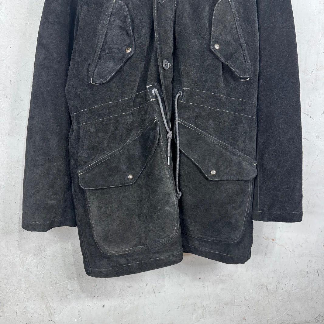 RRL Suede Faux Fur Parka Jacket