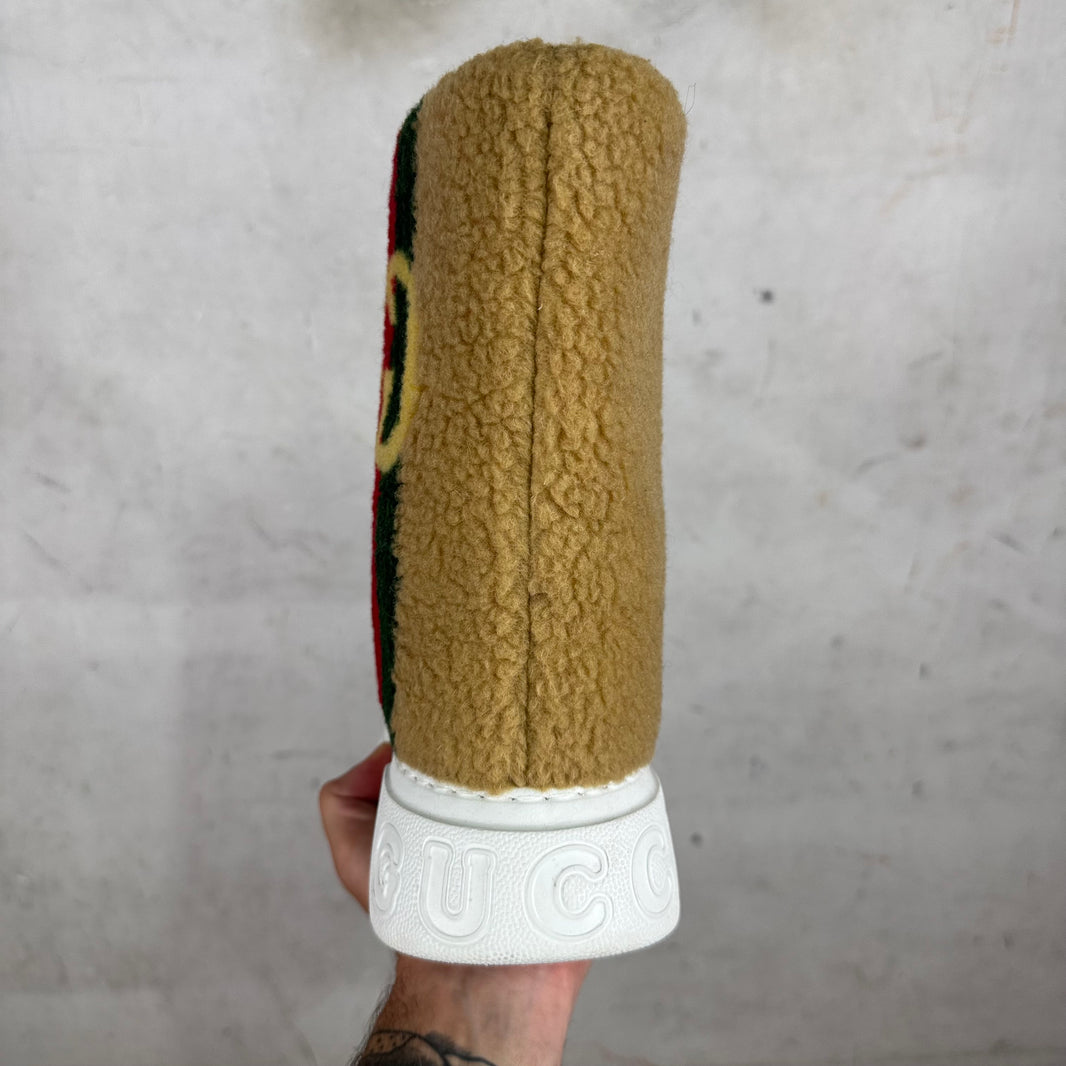 Gucci Auckland Interlock Faux Shearling Boot