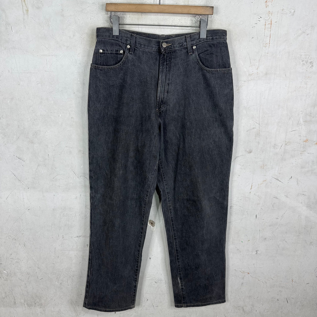 RRL Charcoal Loose Straight Jeans