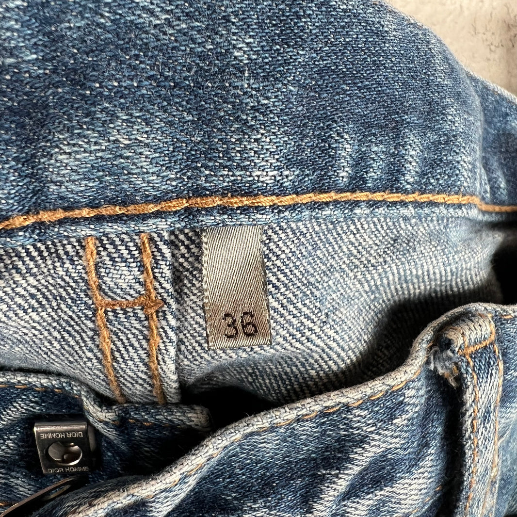 Dior Ink Me Paint Splatter Jeans